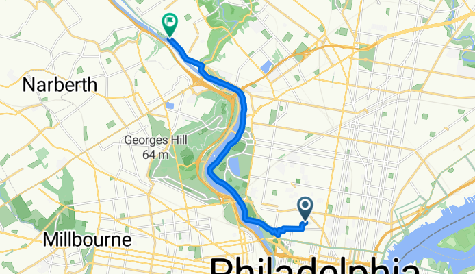 Wylie St, Philadelphia to Lock St, Philadelphia