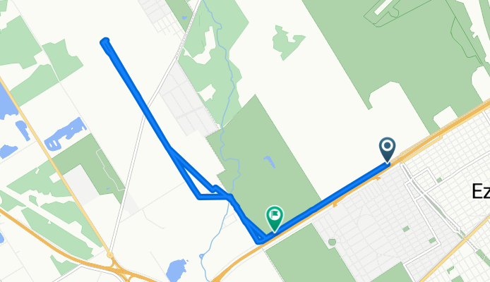 Ruta desde Ezeiza