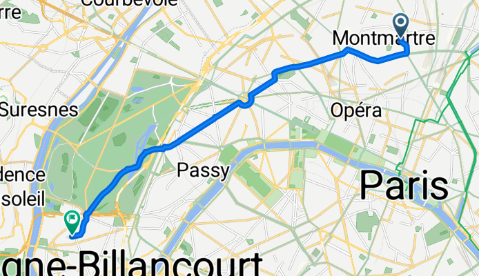 Rue Muller, Paris à Rue d'Aguesseau, Boulogne-Billancourt