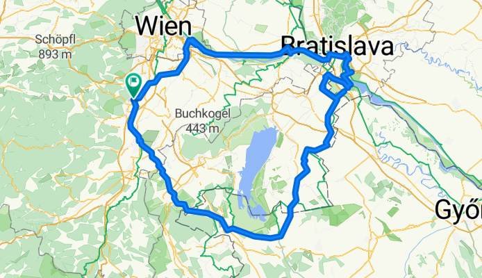 Von Baden über Bratislava nach Sa-Ra Termal Kemping und zurück