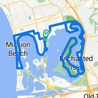 Crown Point Bike Path, San Diego to Corona Oriente Rd, San Diego