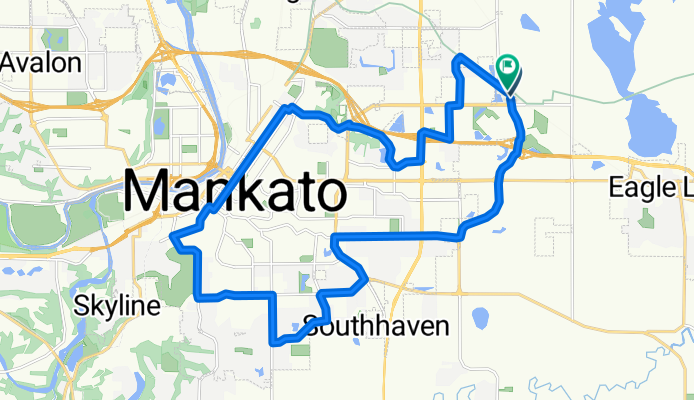 Route in Mankato Trip2