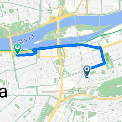 Křižíkova, Prague 8 to Revoluční, Prague 1