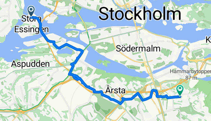 Junohällsvägen, Stockholm to Tidaholmsplan, Kärrtorp