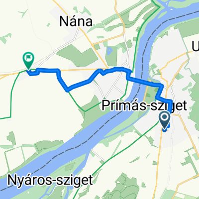 Virágos utca, Esztergom nach Železničný rad, Obid
