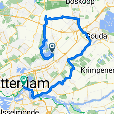 Route in Rotterdam