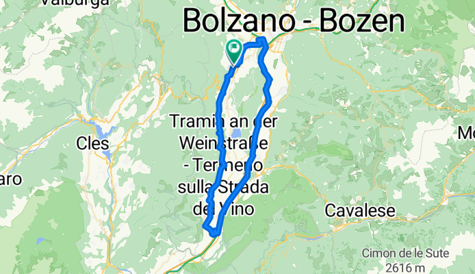 Route in Eppan an der Weinstrasse