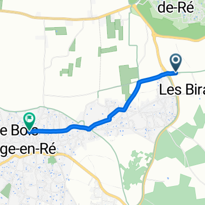 Les Biraudes naar Place de l'Église