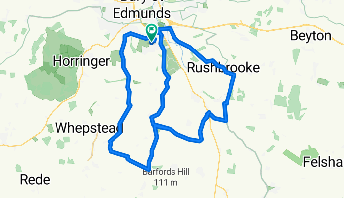 Mayfield Road, Bury St Edmunds to Mayfield Road, Bury St Edmunds