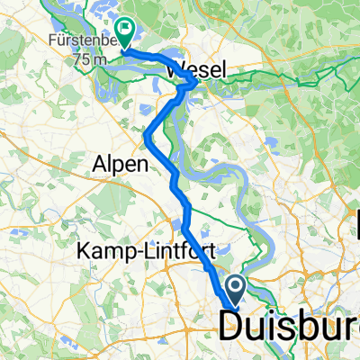 Cecilienstraße, Moers nach Westerheide, Wesel
