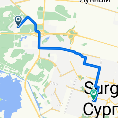 Есенина улица, Сургут до проспект Ленина, Сургут