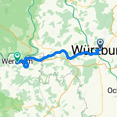 Bahnhofplatz nach Wertheim