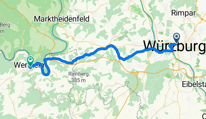 Bahnhofplatz nach Wertheim