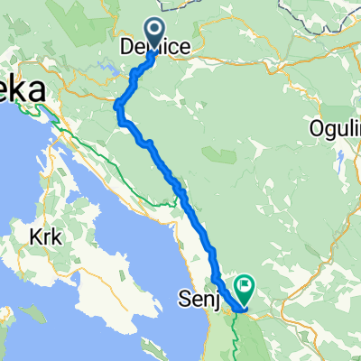 From Delnice to Vratnik