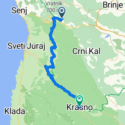 Route to Krasno