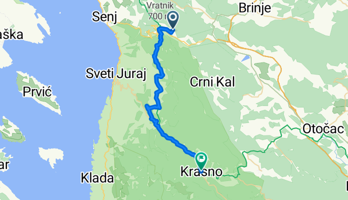Route to Krasno