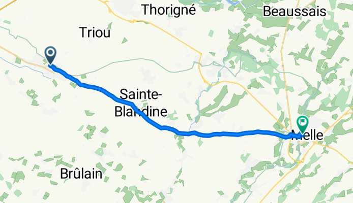 Rue du Château de la Voûte to Rue des Huileries Bis