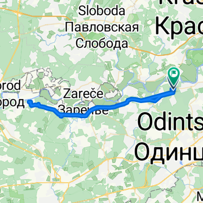 Жуковка-1 Кп улица, Одинцовский район до Ильинский подъезд, Одинцовский район