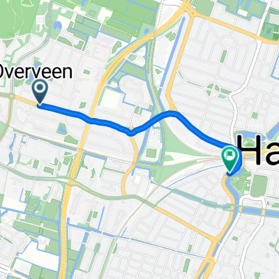 Bloemendaalseweg, Overveen nach Garenkokerskade, Haarlem