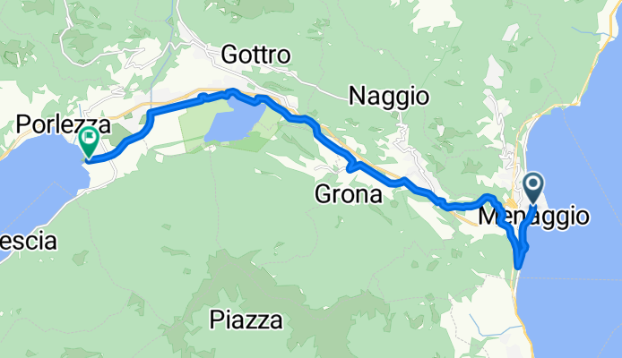 Via Guglielmo Marconi, Menaggio to Porlezza