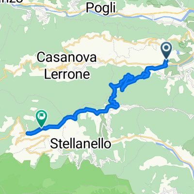 Via Praglione, Garlenda a SP 18, Testico