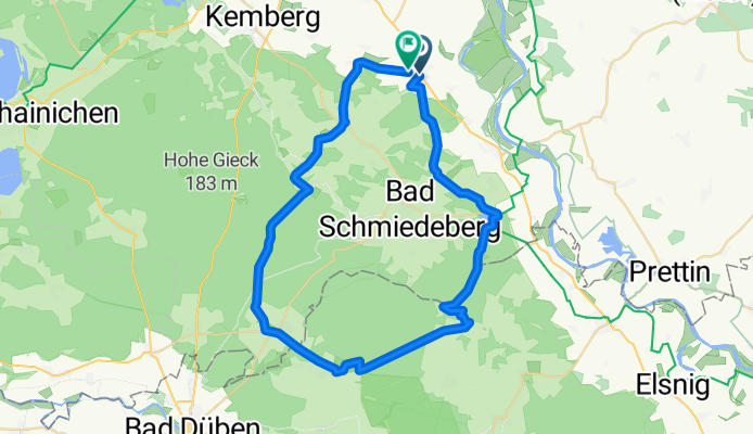 Trebitz - Laußiger Teiche - Söllichau - Trebitz