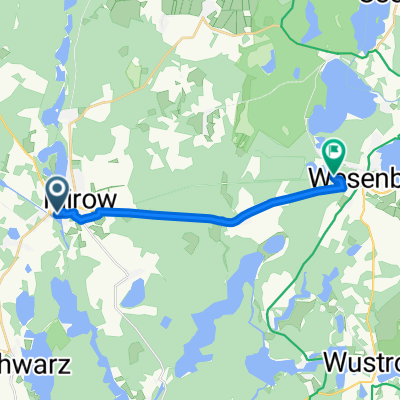 B198, Mirow nach Am Weißen See, Wesenberg