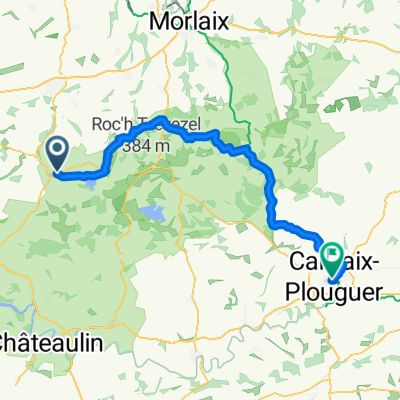 From Sizun to Carhaix-Plouguer, day 1