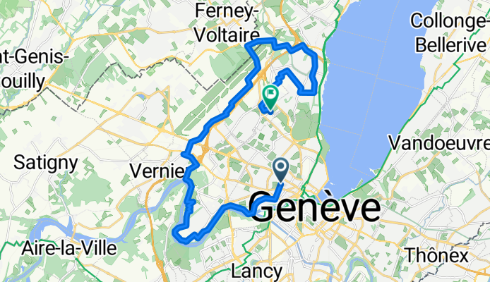 Route to Le Grand-Saconnex