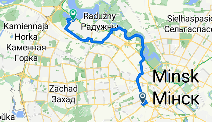 улица Розы Люксембург, Минск до проспект Победителей, Минск