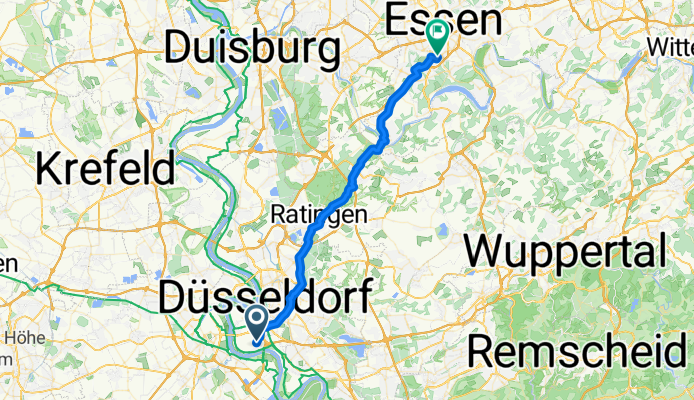 Volmerswerther Straße 342A nach Kunigundastraße