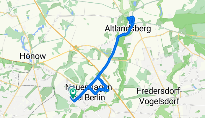 Lindenstraße, Neuenhagen bei Berlin nach Lindenstraße, Neuenhagen bei Berlin