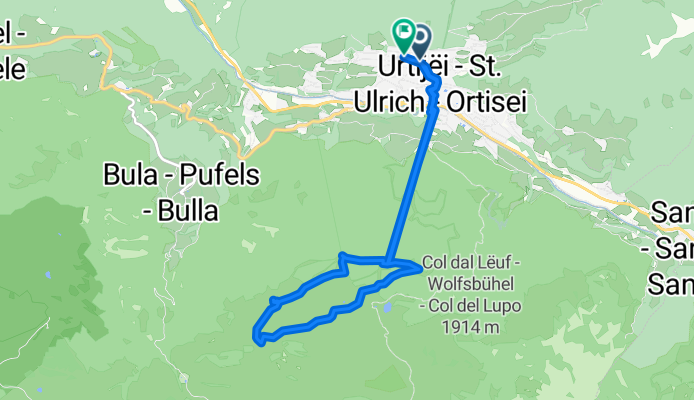 Scurciastraße, St. Ulrich nach Scurciastraße, St. Ulrich