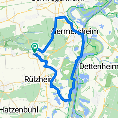 Bellheim über Germersheim nach Leimersheim und zurück