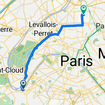 Rue Aristide Briand, Issy-les-Moulineaux à Rue de la Montjoie, Saint-Denis