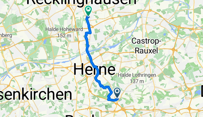 Zunftwiese, Bochum nach Ovelgönnestraße, Recklinghausen