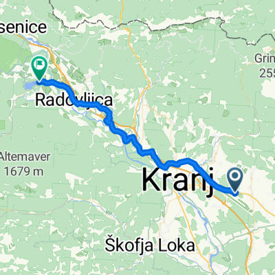 From Brnik-Aerodrom to Bled