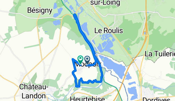 Route in Château-Landon