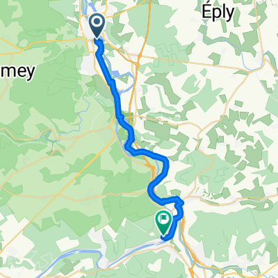 Rue Victor Hugo, Pont-à-Mousson nach Rue Marcel Gasser, Pompey