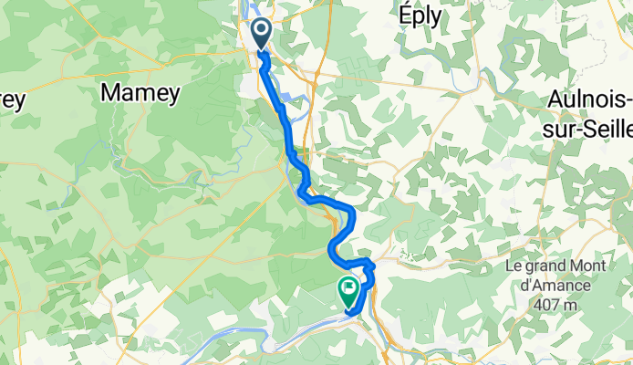 Rue Victor Hugo, Pont-à-Mousson nach Rue Marcel Gasser, Pompey