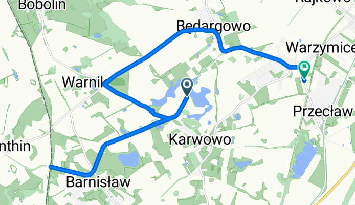 Będargowo, Kołbaskowo do Важиміце, Kołbaskowo