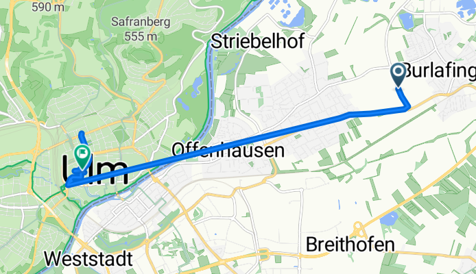 Heerstraße to Webergasse