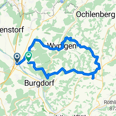 Route nach Kirchberg (Bern)