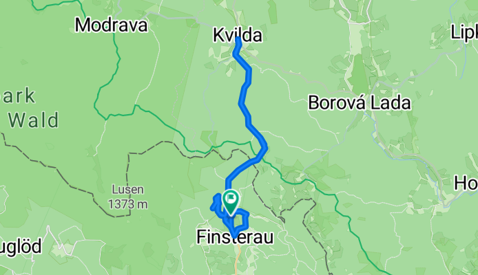 Finsterau - Bucina - Kvilda und zurück