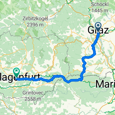 Von Graz bis Klagenfurt am Wörthersee