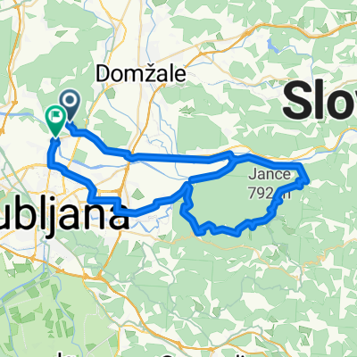 Pot v hribec to Dunajska cesta