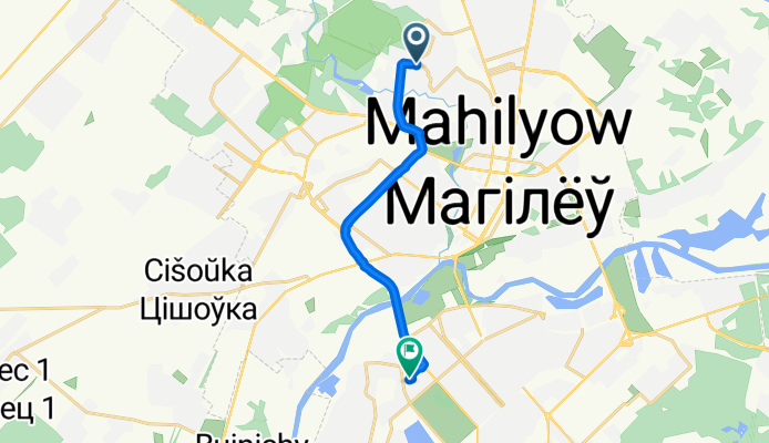 4-й Карабановский переулок, Могилев до улица Симонова, Могилев