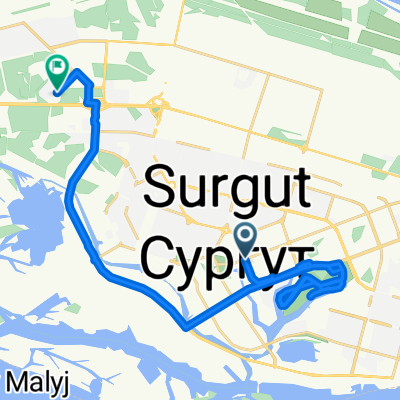 проспект Ленина, Сургут до Есенина улица, Сургут