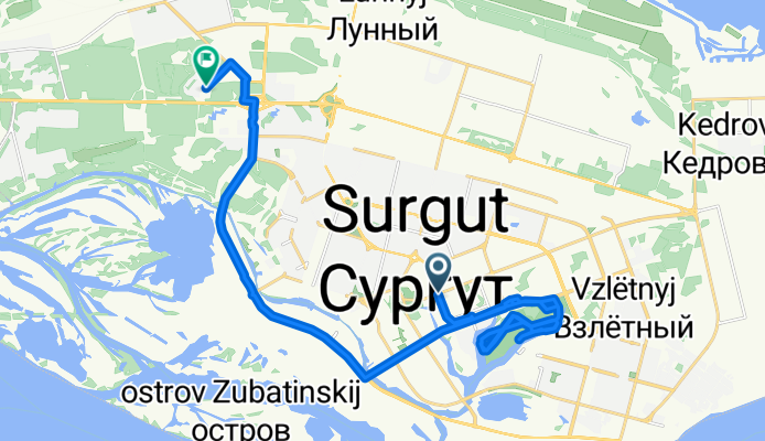 проспект Ленина, Сургут до Есенина улица, Сургут