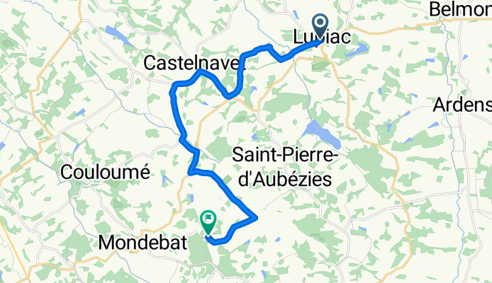 lupiac to Impasse de Mèque